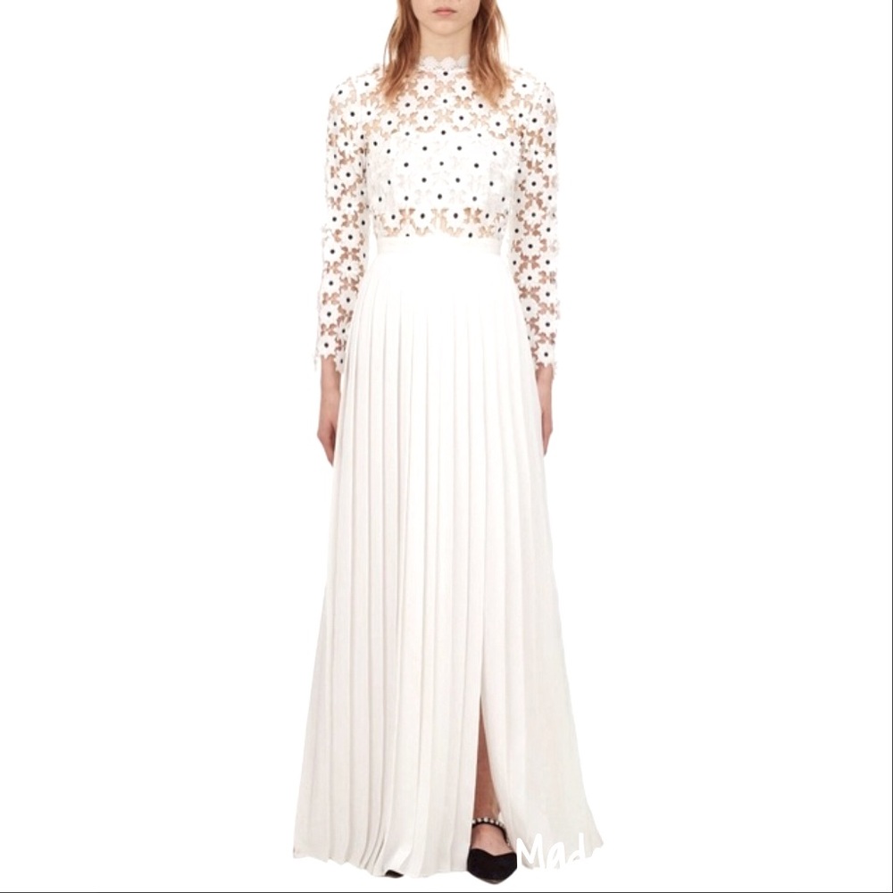 Self-Portrait Daisy Lace Maxi Dress